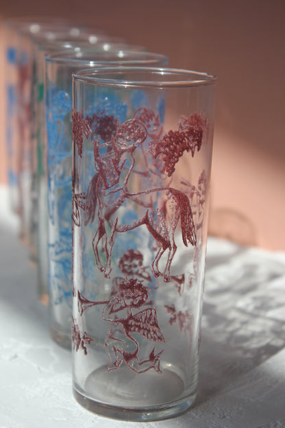 Arcadian Motif Glasses / Set of 6