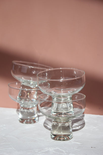 Glass Coupes / Set of 4