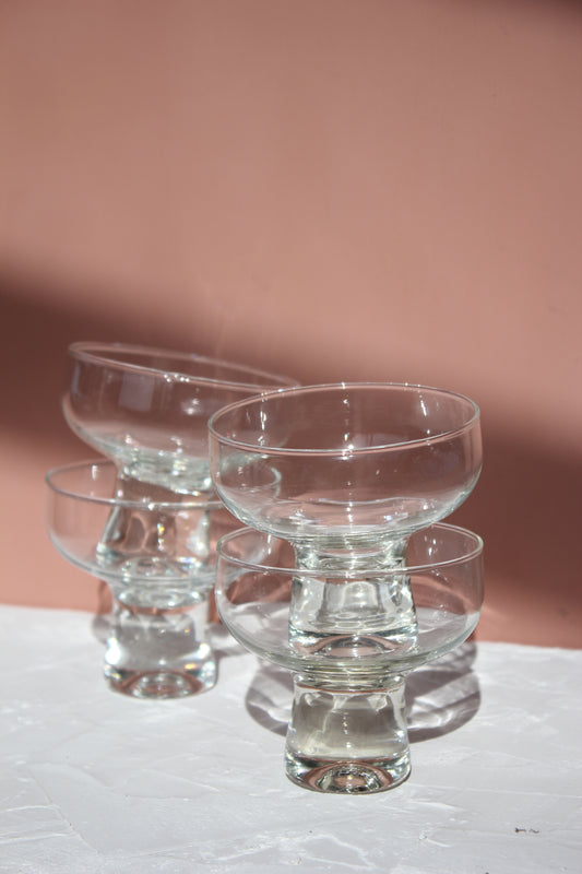 Glass Coupes / Set of 4
