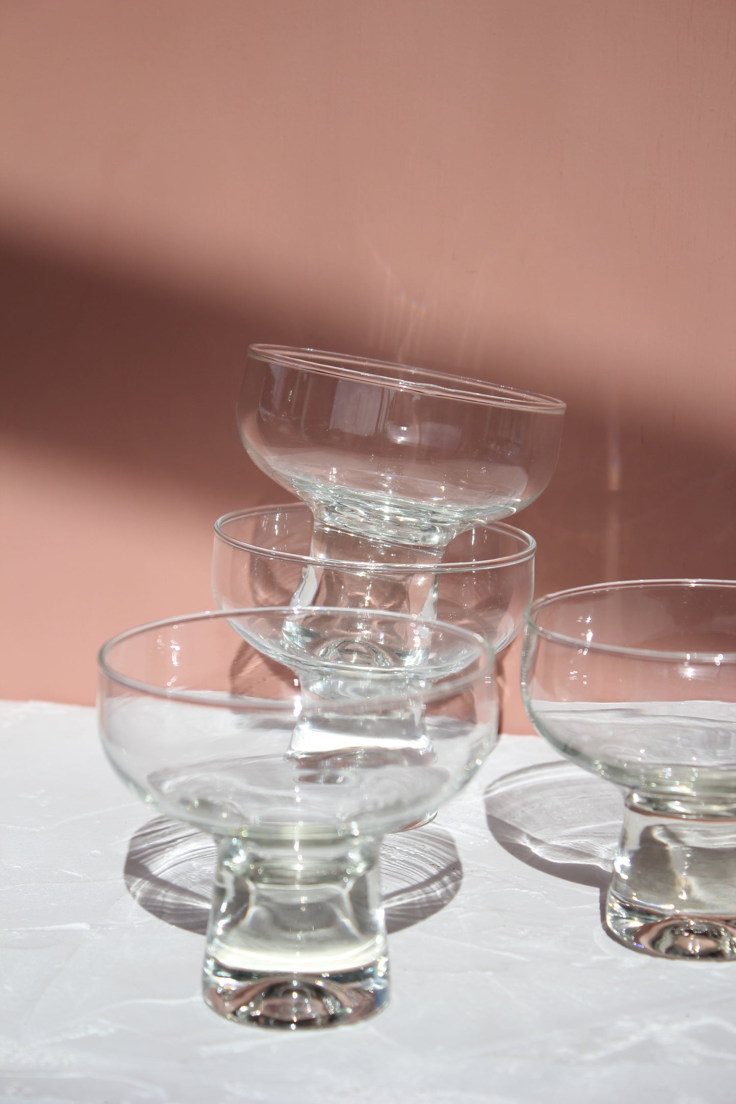 Glass Coupes / Set of 4