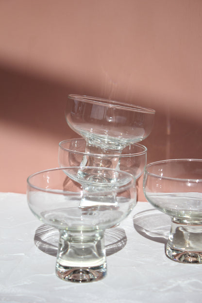 Glass Coupes / Set of 4