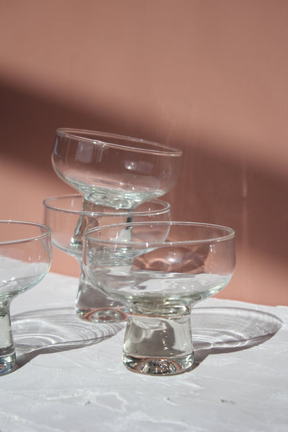 Glass Coupes / Set of 4