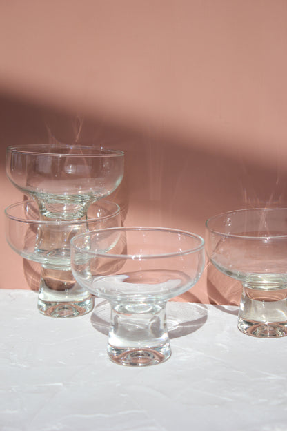Glass Coupes / Set of 4