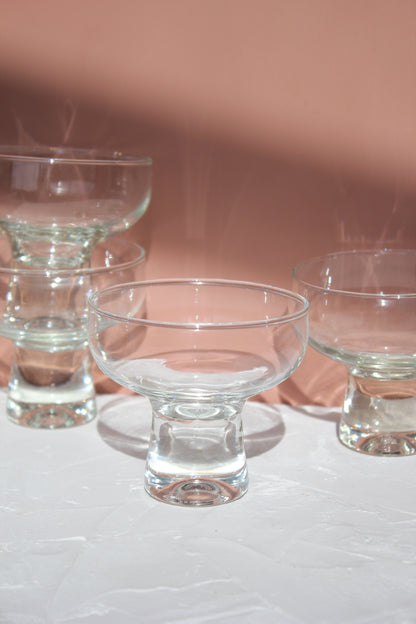 Glass Coupes / Set of 4