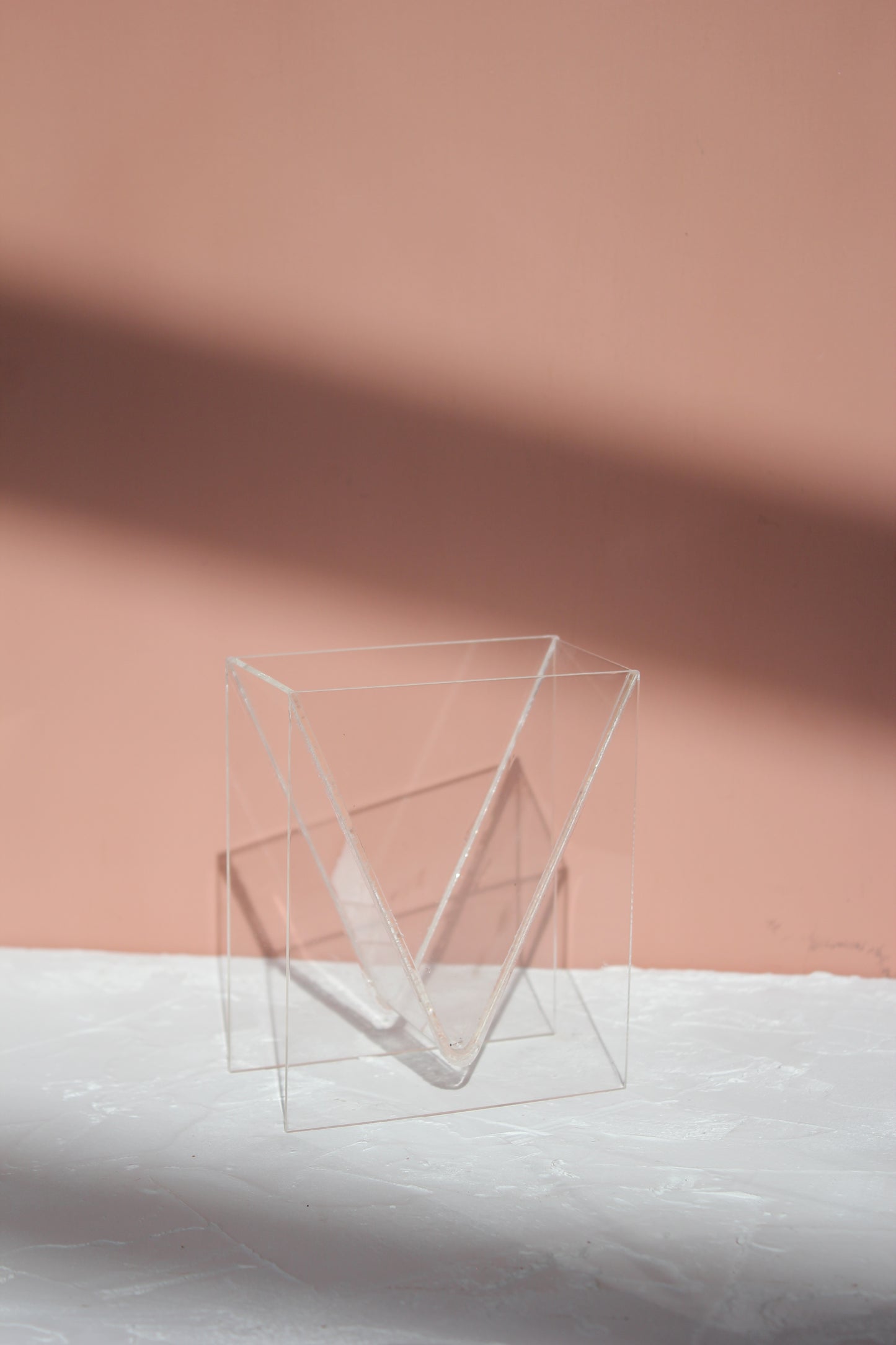 Small Perspex Geometric Vase