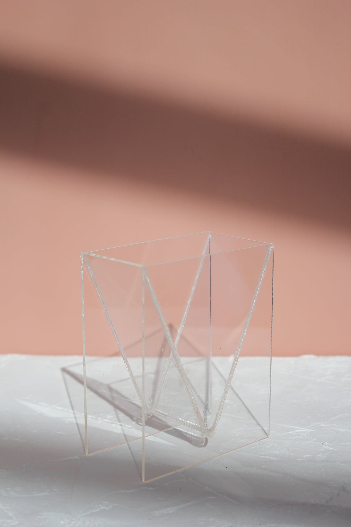 Small Perspex Geometric Vase