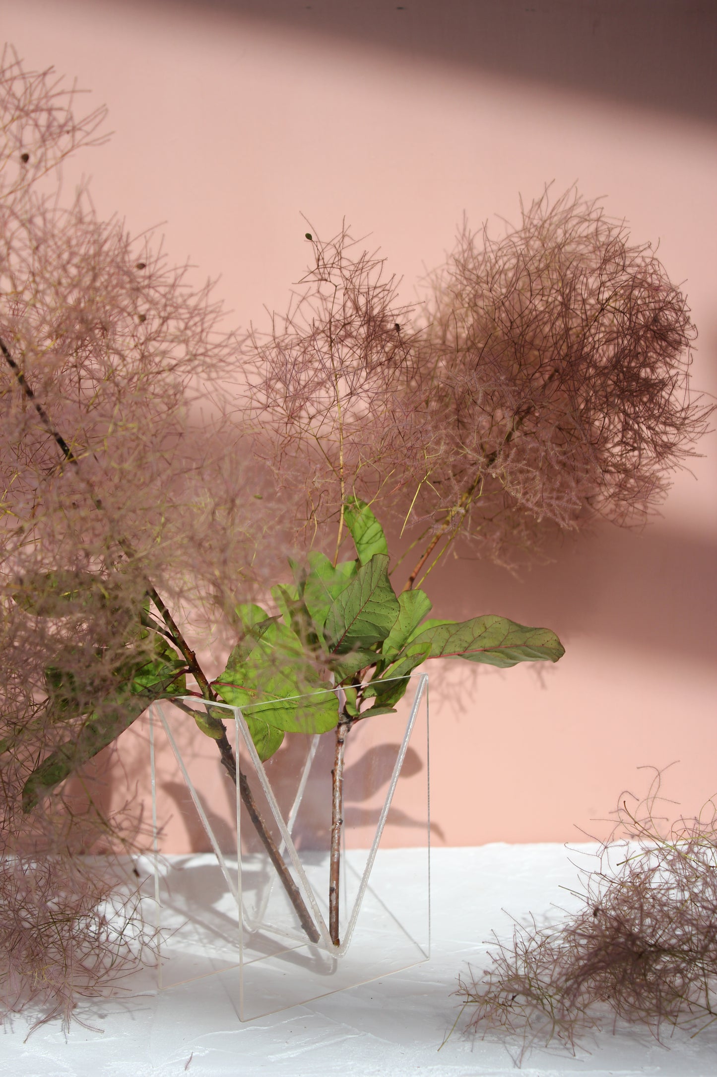 Small Perspex Geometric Vase