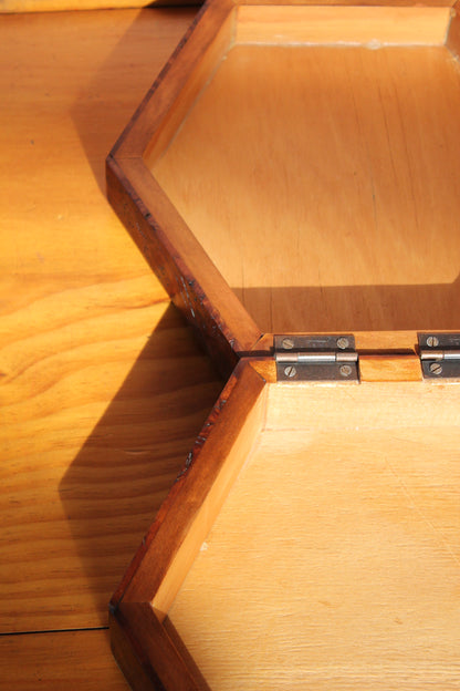 Octagonal Burlwood Box