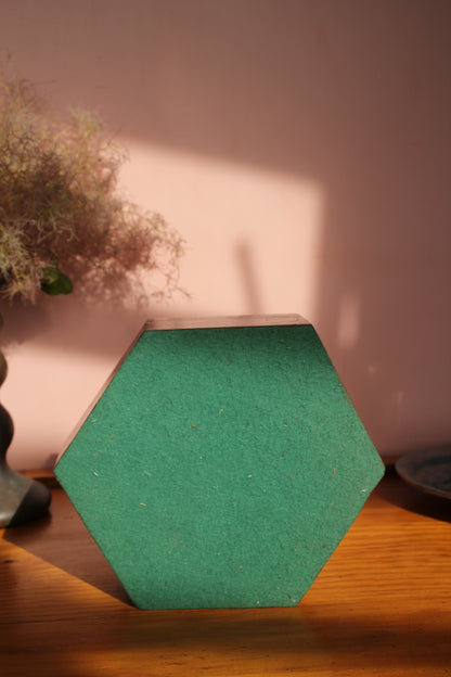 Octagonal Burlwood Box