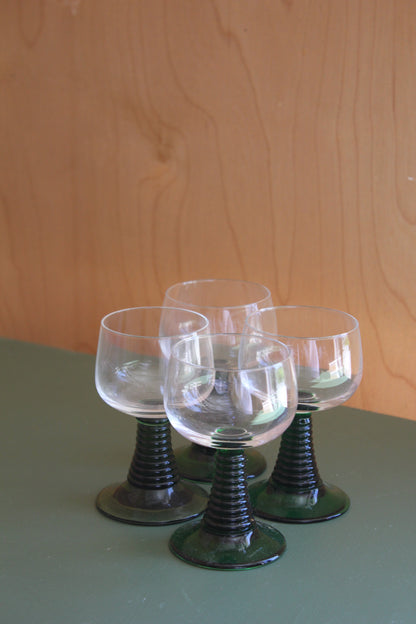 Luminarc Green Stem Roemer Wine Glasses (Sets of 4, 6 or 8)