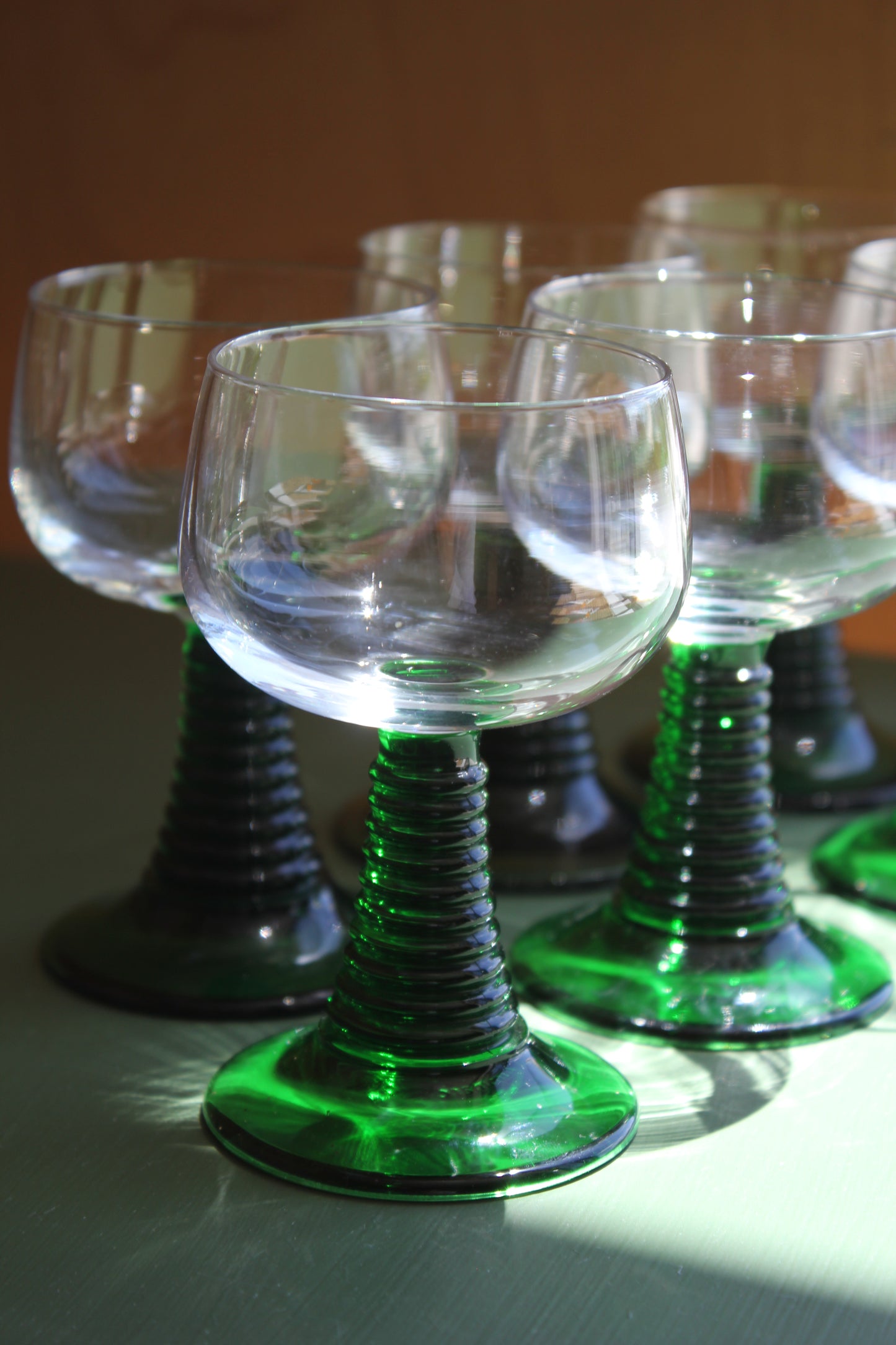 Luminarc Green Stem Roemer Wine Glasses (Sets of 4, 6 or 8)