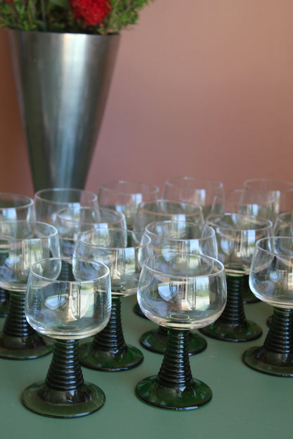 Luminarc Green Stem Roemer Wine Glasses (Sets of 4, 6 or 8)