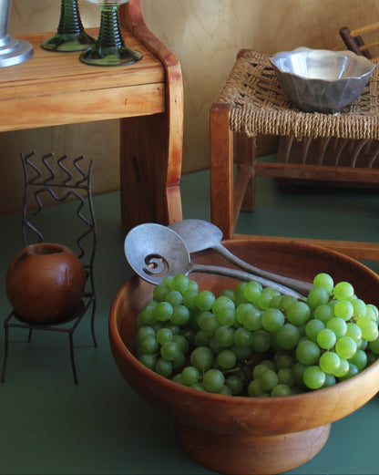 Vintage Folk Art Wire Chair Candle Holder