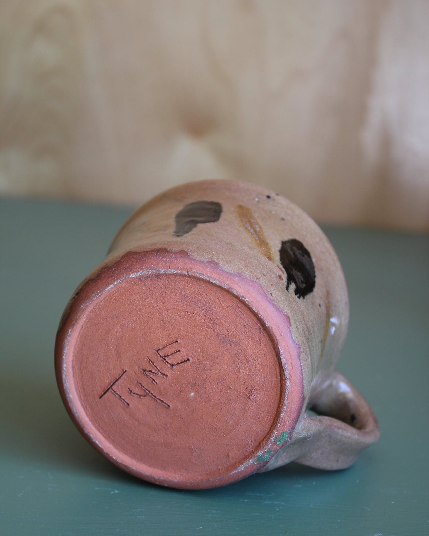 Studio pottery ceramic cup