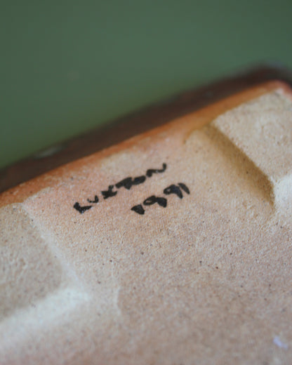 Handmade Ceramic Studio Dish, 1991