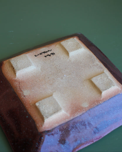 Handmade Ceramic Studio Dish, 1991