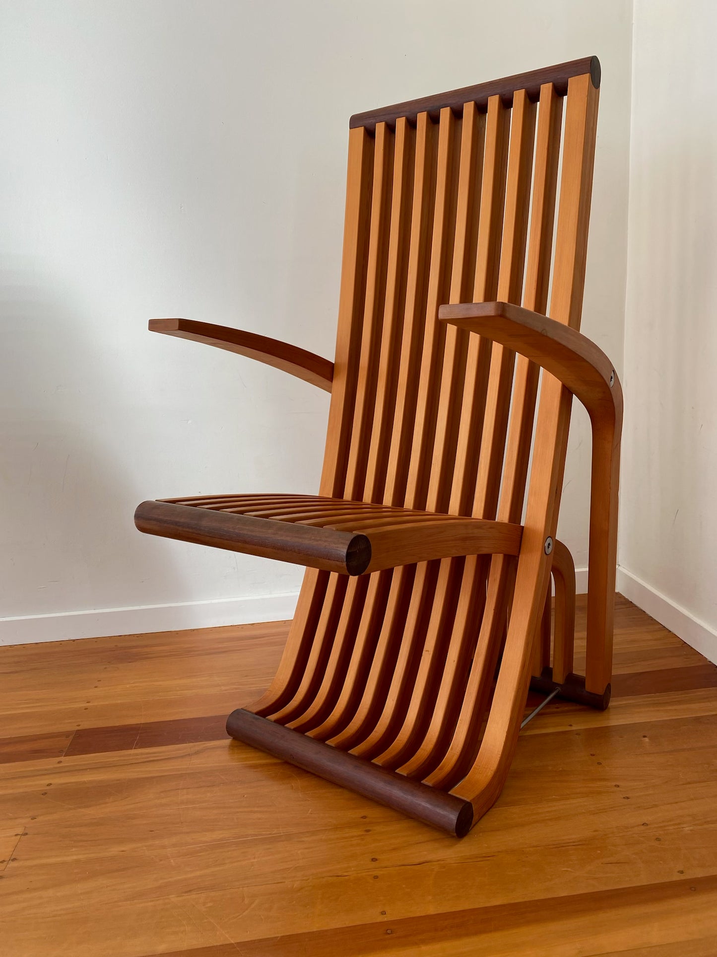 Bespoke NZ Kauri & Kwilla Bent Laminate Chair