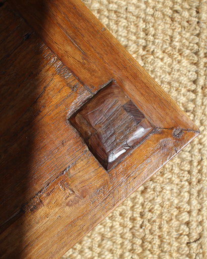 Brutalist Style Solid Timber Coffee Table