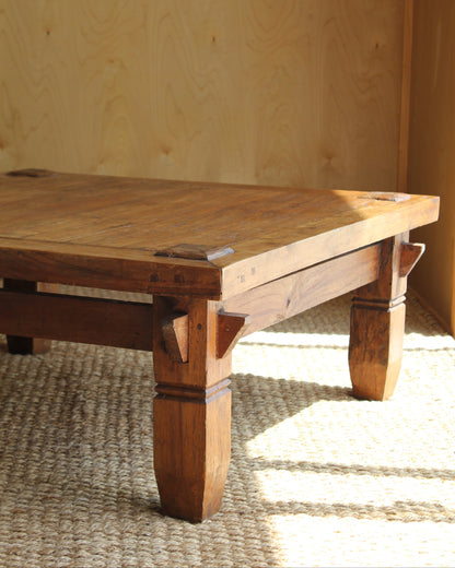 Brutalist Style Solid Timber Coffee Table
