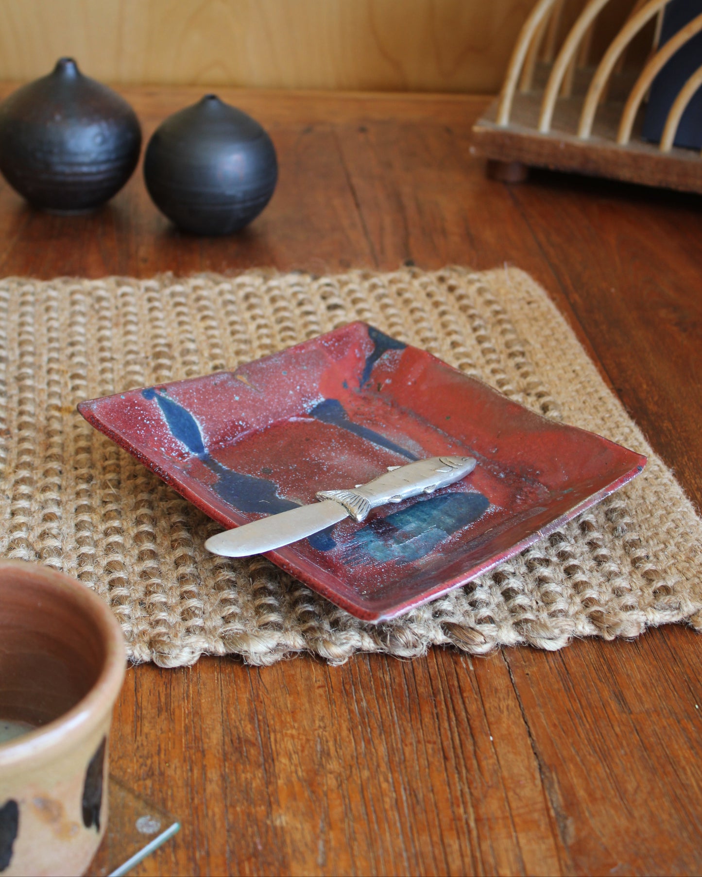 Handmade Ceramic Studio Dish, 1991