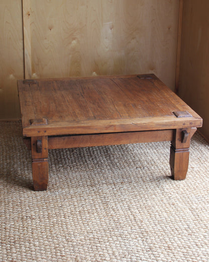 Brutalist Style Solid Timber Coffee Table