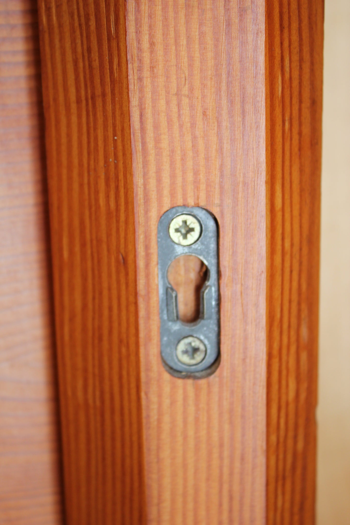 Vintage European Pine Sleigh Bed Frame / Single