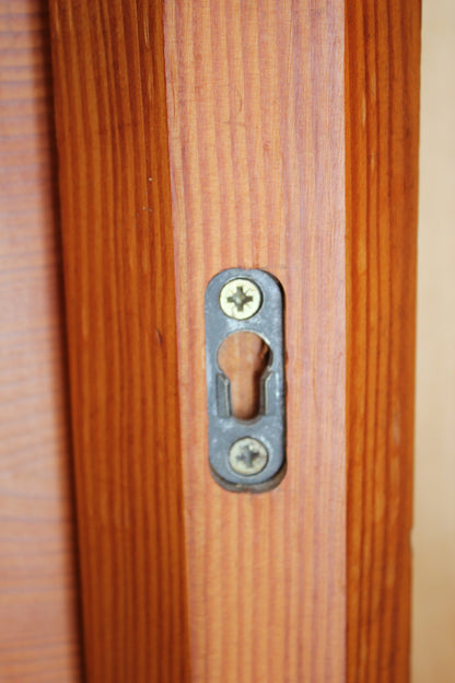 Vintage European Pine Sleigh Bed Frame / Single