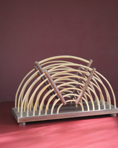 Art Deco Cane Magazine Holder