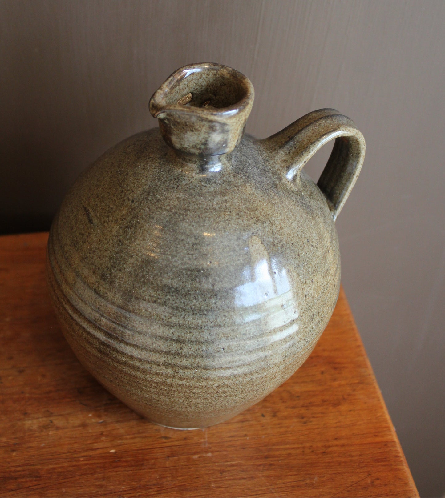 Large Stoneware Jug with Handle