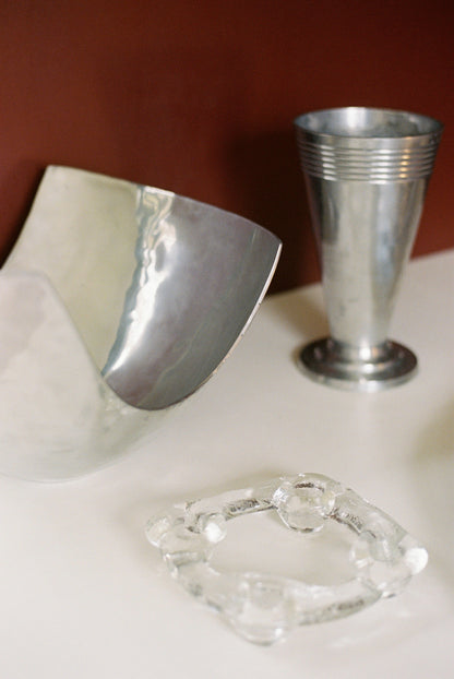 Sculptural Aluminium Serving Bowl