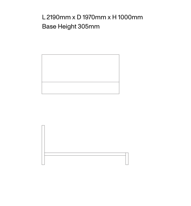 Hallford Bed Frame by Simon James / Super King