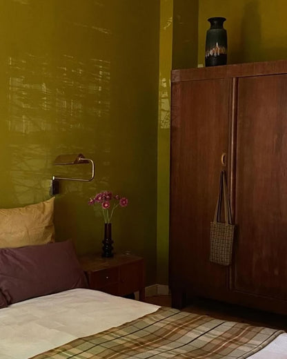 Vintage Wool Blanket / Kaiapoi / Green Tartan