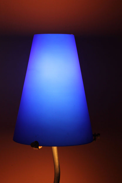 Pair of Postmodern Blue Table Lamps