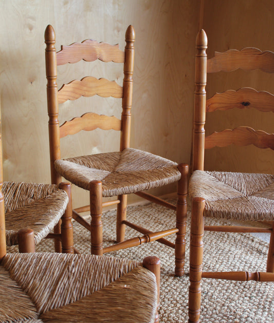 Vintage Spanish Rush Chairs 