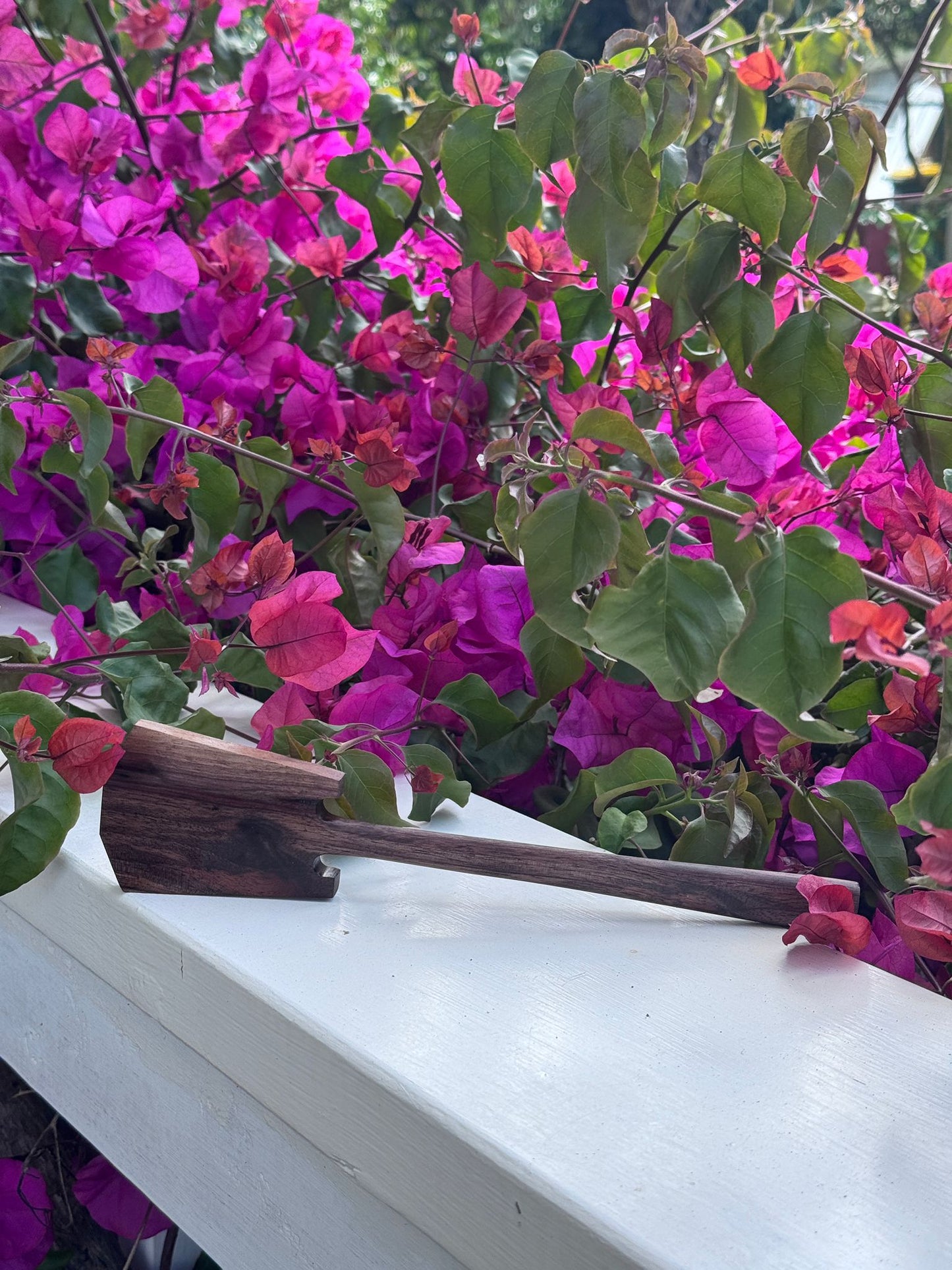 Hand-Carved Walnut Spatula
