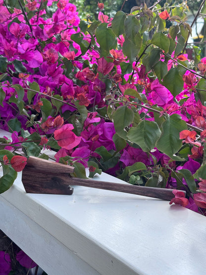Hand-Carved Walnut Spatula