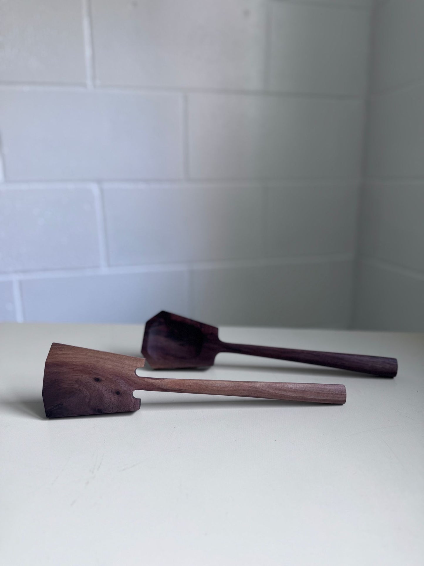 Hand-Carved Walnut Spatula