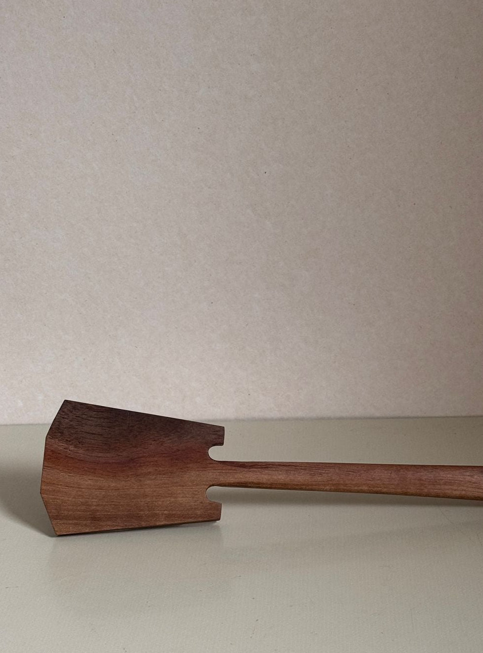 Hand-Carved Walnut Spatula