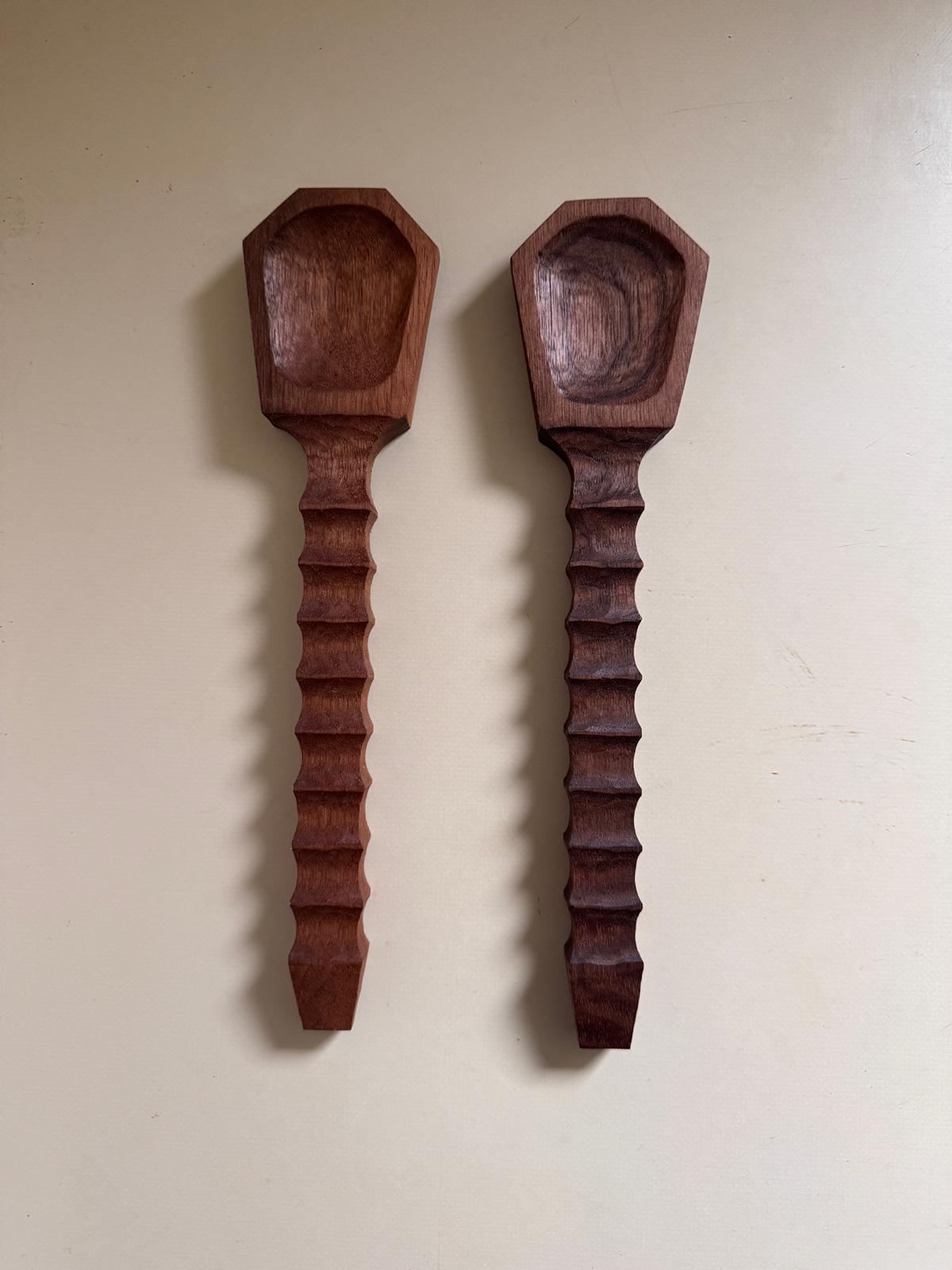Hand-Carved Walnut Servers / Limited Pre-Order