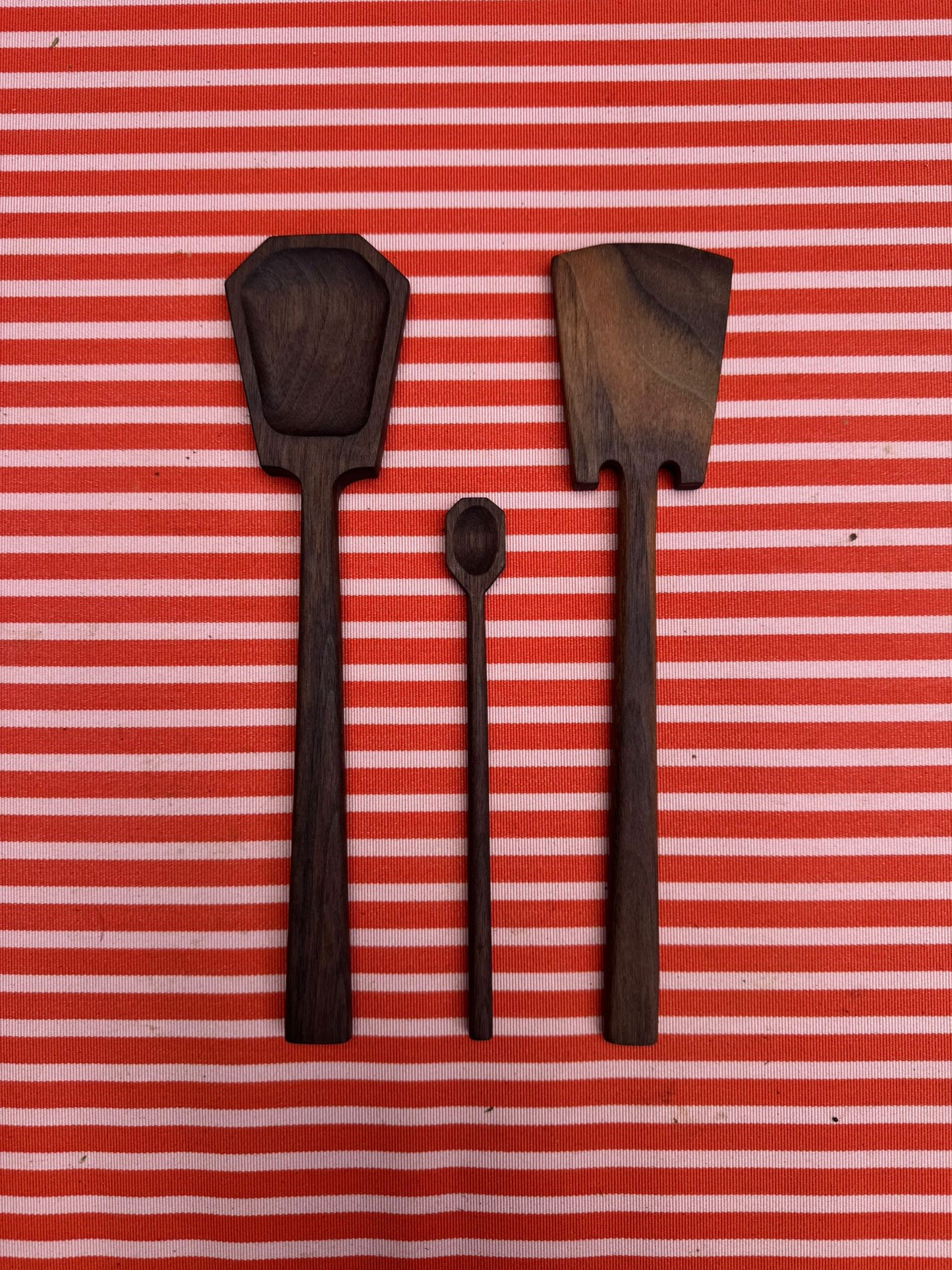 Hand-Carved Walnut Spatula