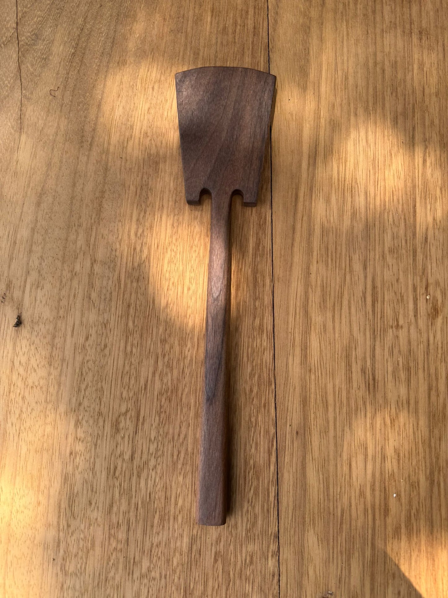 Hand-Carved Walnut Spatula
