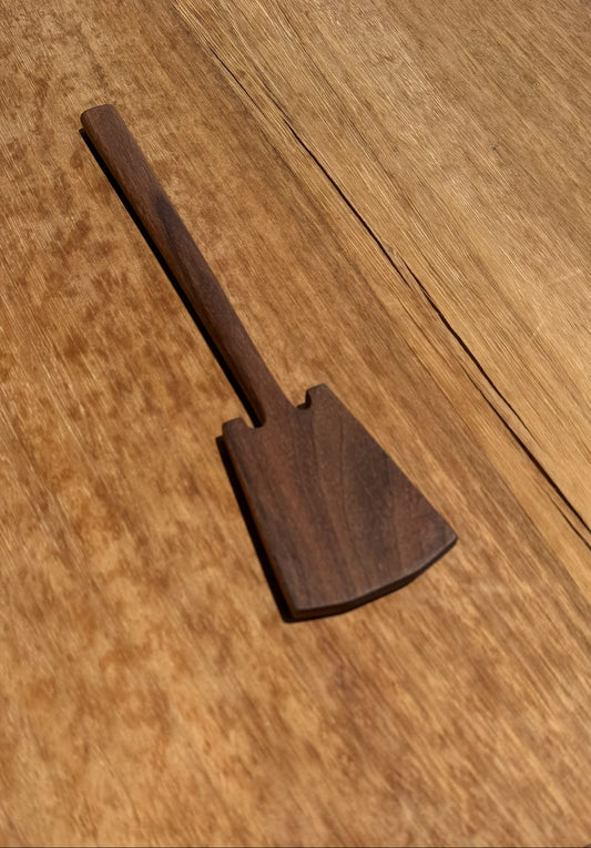 Hand-Carved Walnut Spatula