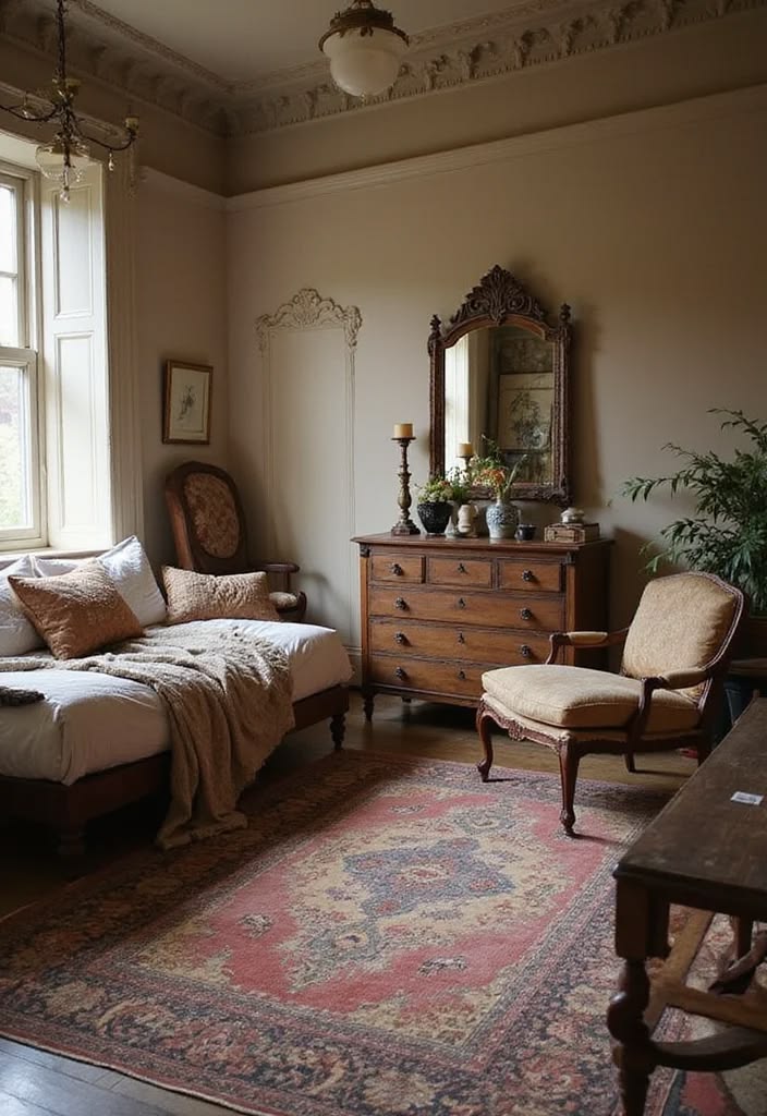 Queen Anne Tufted Armchair