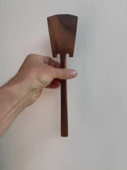 Hand-Carved Walnut Spatula